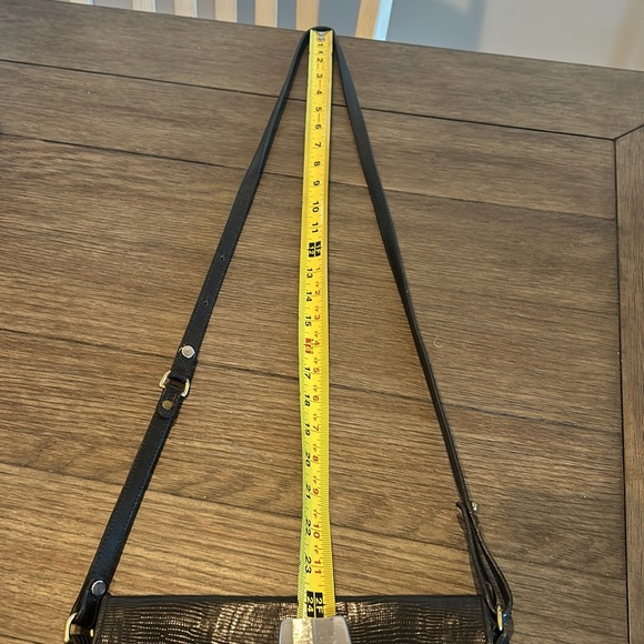 Brahmin all leather vintage crossbody bag in black - Picture 15 of 16